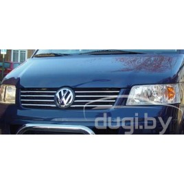 Хром накладки на решетку радиатора (нерж.) Omsa для Volkswagen Caravelle T5